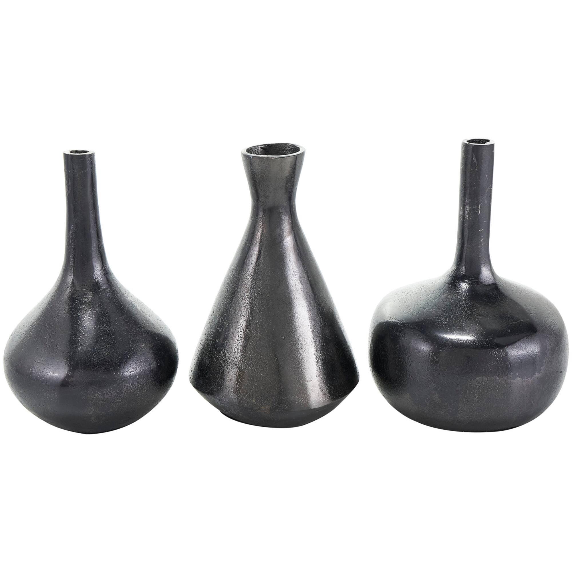 CosmoLiving by Cosmopolitan Contemporary Aluminum Vase Set